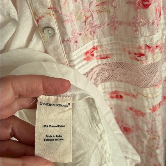 LoveShackFancy floral maxi button front dress with slip - Picture 7 of 10